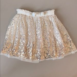 Gold sparkly skirt size 6/6x kids
